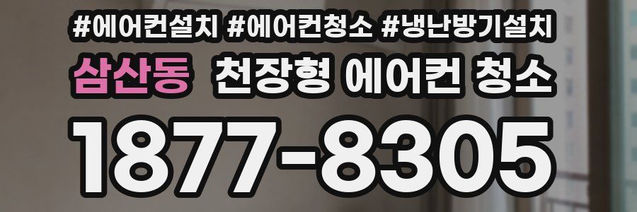 삼산동 천장형 에어컨 청소