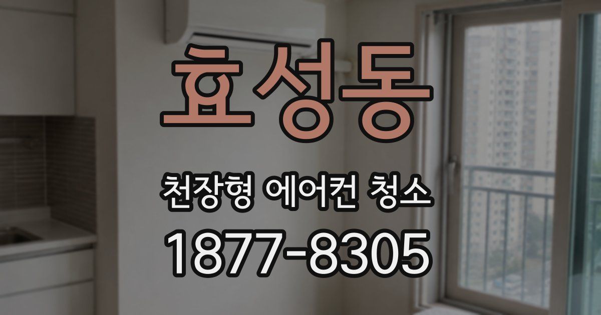 효성동 천장형 에어컨 청소