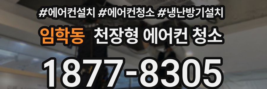 임학동 천장형 에어컨 청소