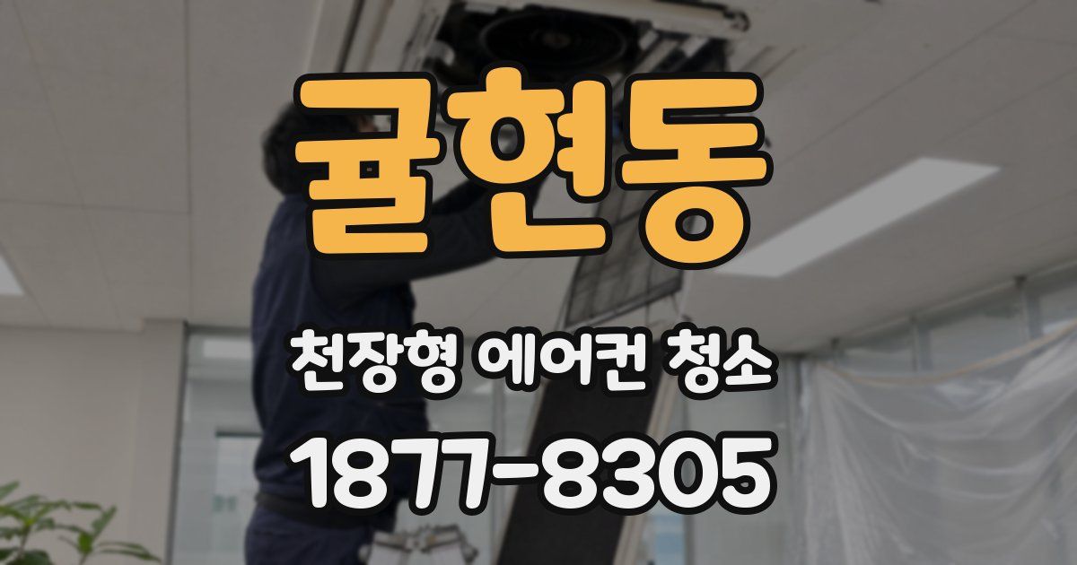 귤현동 천장형 에어컨 청소