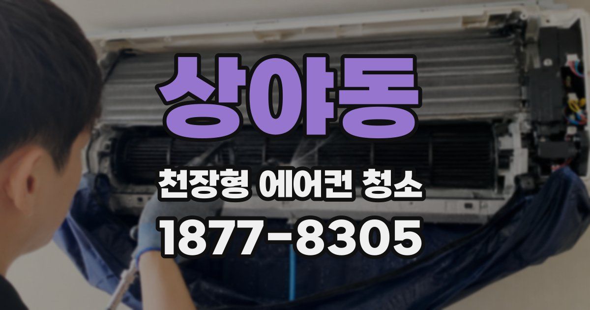 상야동 천장형 에어컨 청소