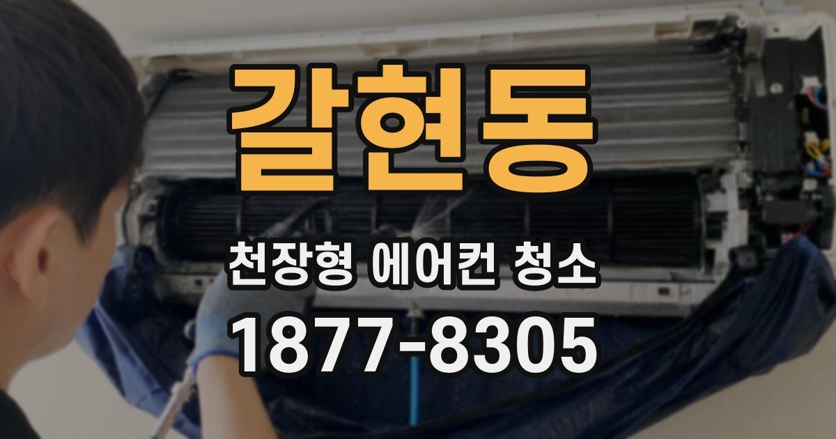 갈현동 천장형 에어컨 청소