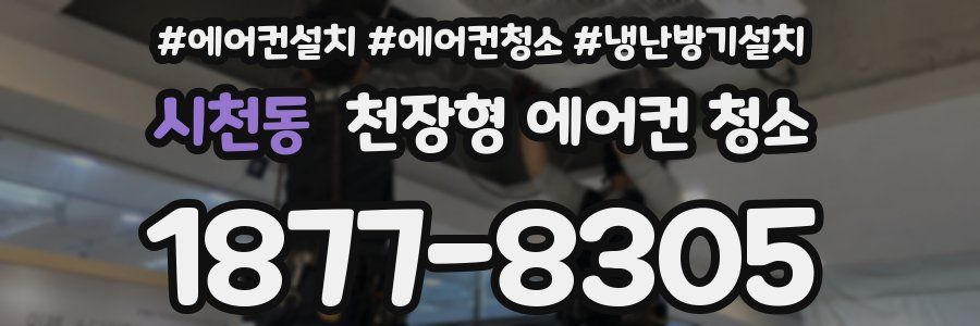 시천동 천장형 에어컨 청소