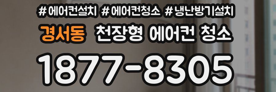 경서동 천장형 에어컨 청소
