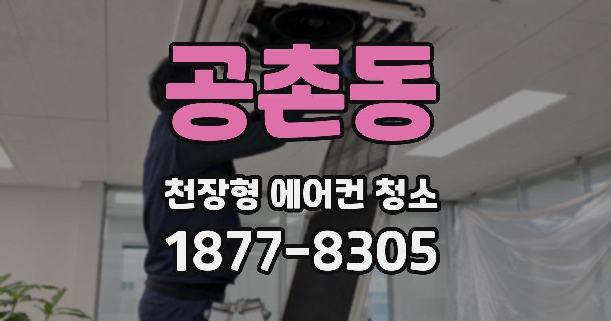 공촌동 천장형 에어컨 청소