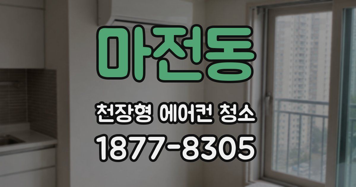마전동 천장형 에어컨 청소