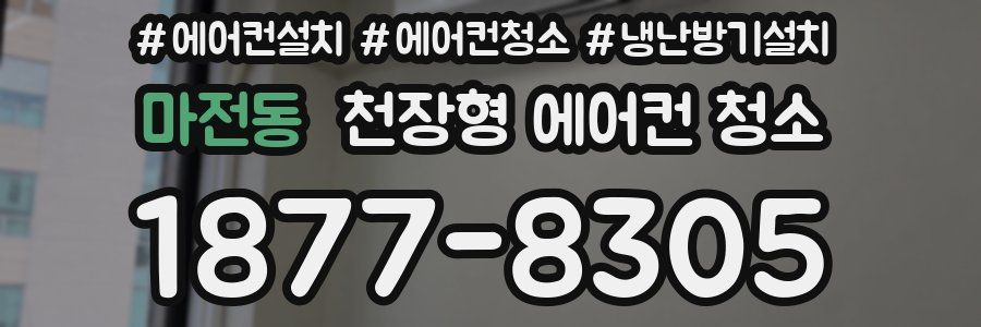 마전동 천장형 에어컨 청소