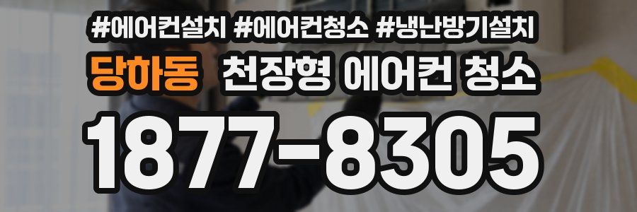 당하동 천장형 에어컨 청소
