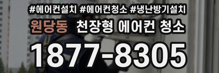 원당동 천장형 에어컨 청소