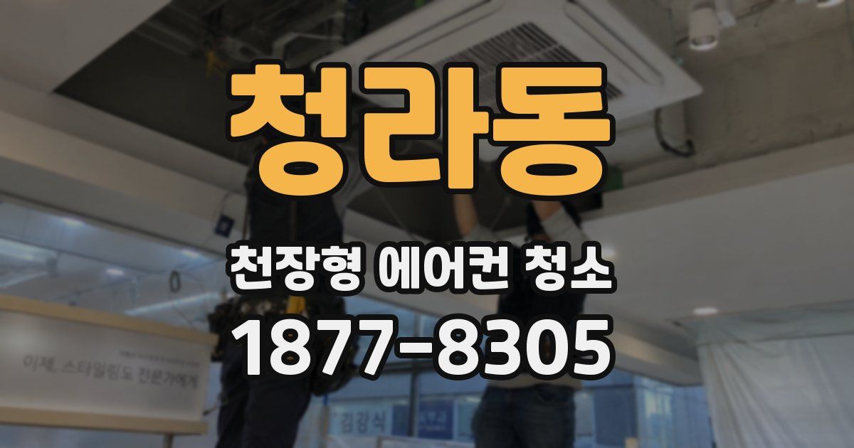 청라동 천장형 에어컨 청소