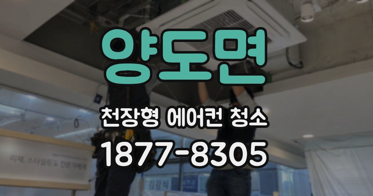 양도면 천장형 에어컨 청소