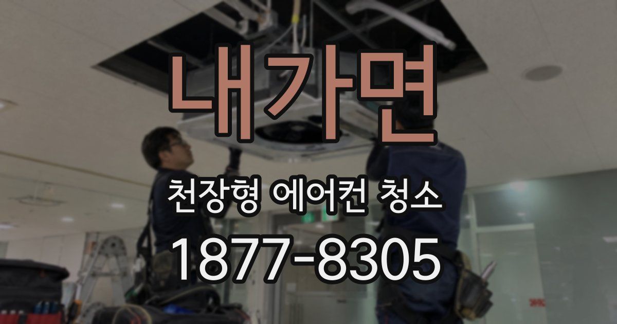내가면 천장형 에어컨 청소