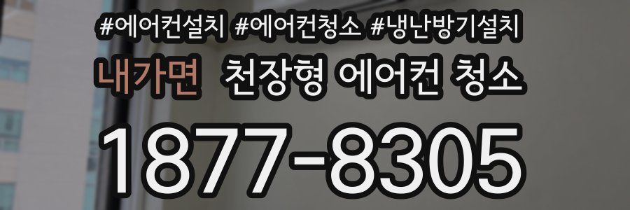내가면 천장형 에어컨 청소