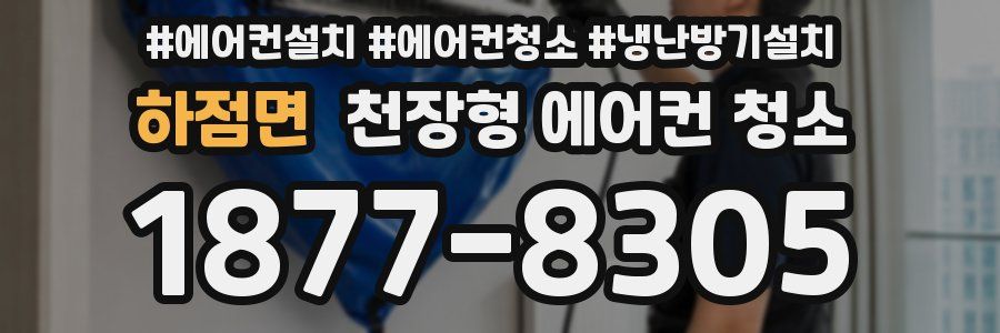 하점면 천장형 에어컨 청소