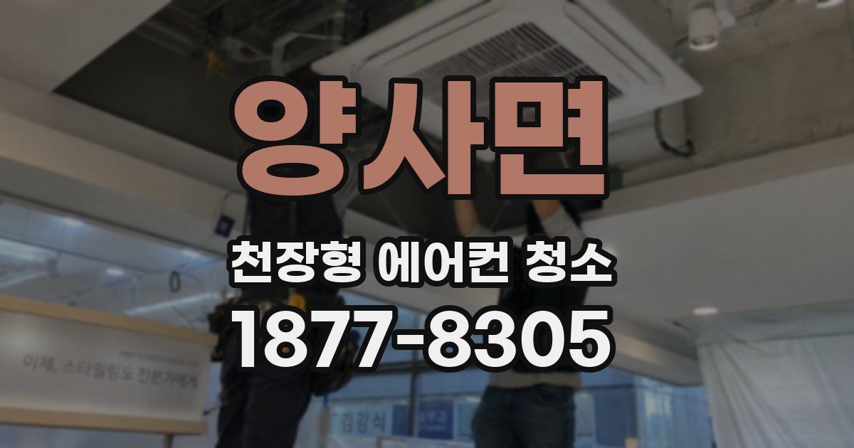 양사면 천장형 에어컨 청소
