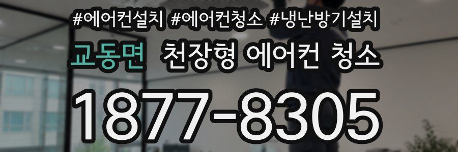 교동면 천장형 에어컨 청소