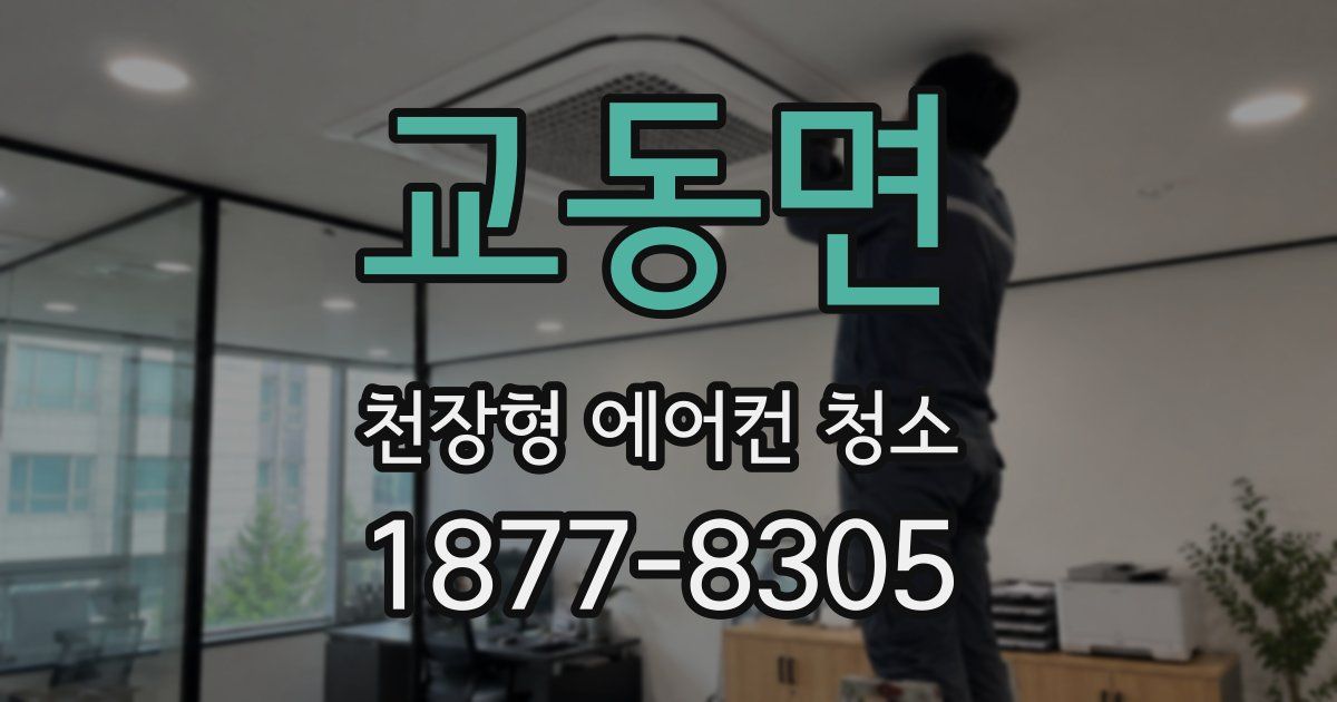 교동면 천장형 에어컨 청소