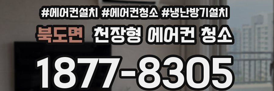 북도면 천장형 에어컨 청소