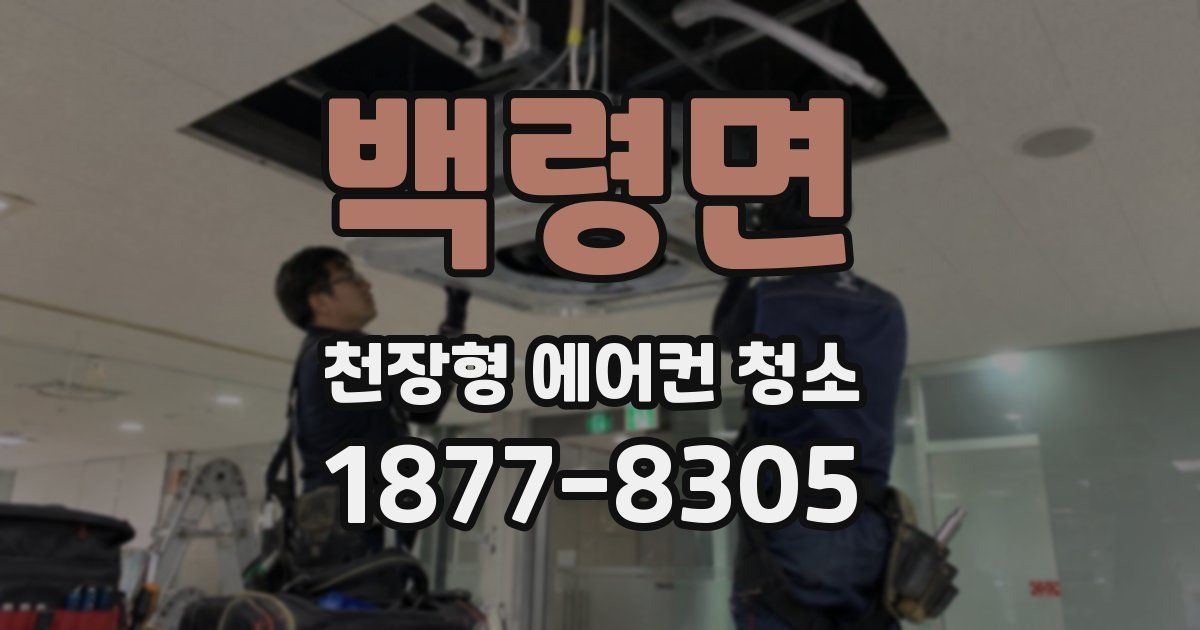백령면 천장형 에어컨 청소