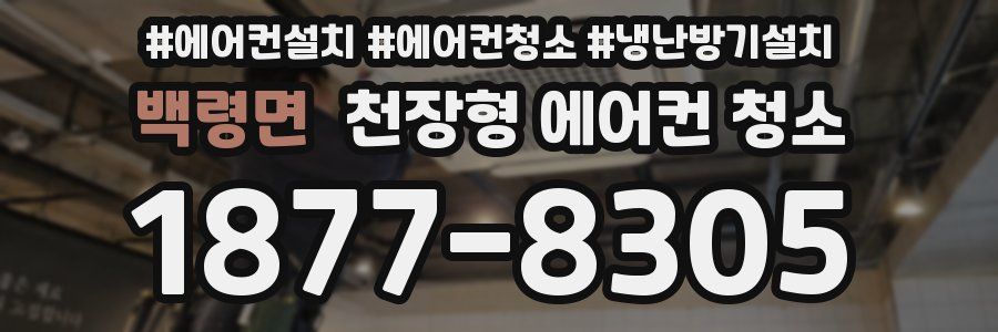 백령면 천장형 에어컨 청소