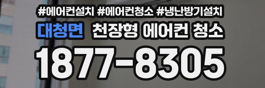 대청면 천장형 에어컨 청소