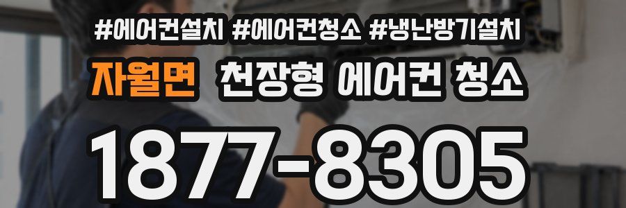 자월면 천장형 에어컨 청소