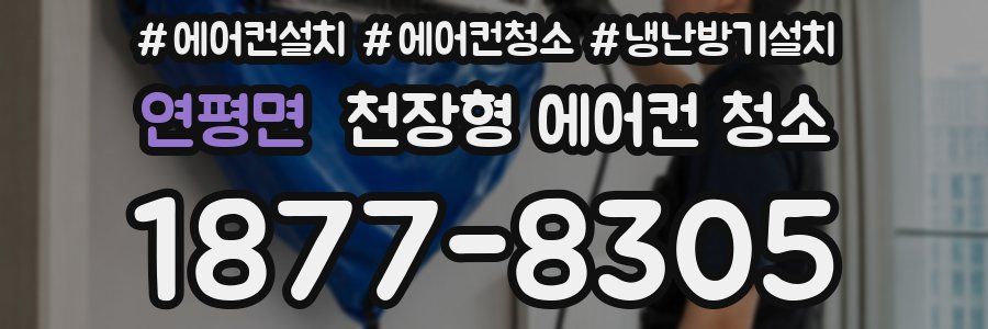 연평면 천장형 에어컨 청소
