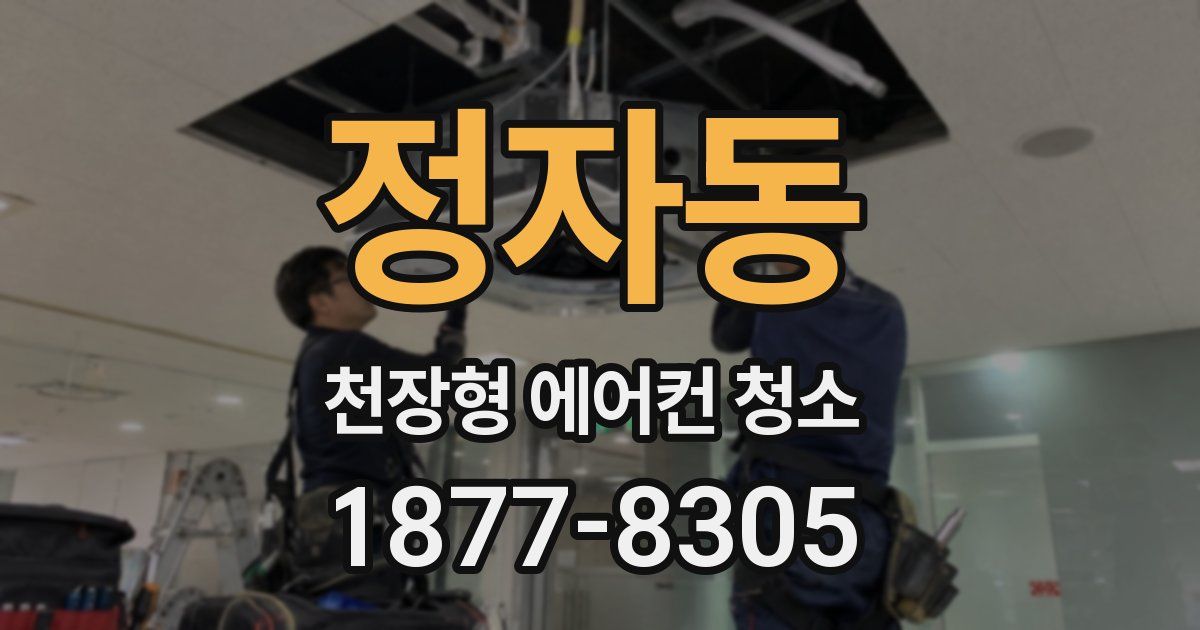 정자동 천장형 에어컨 청소
