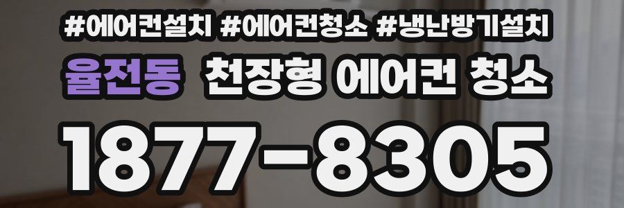 율전동 천장형 에어컨 청소
