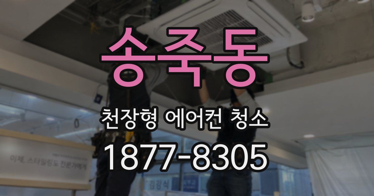 송죽동 천장형 에어컨 청소