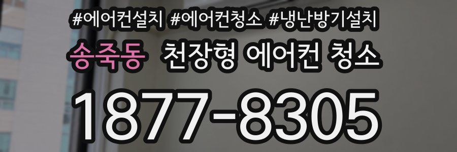 송죽동 천장형 에어컨 청소