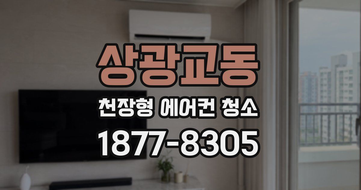 상광교동 천장형 에어컨 청소