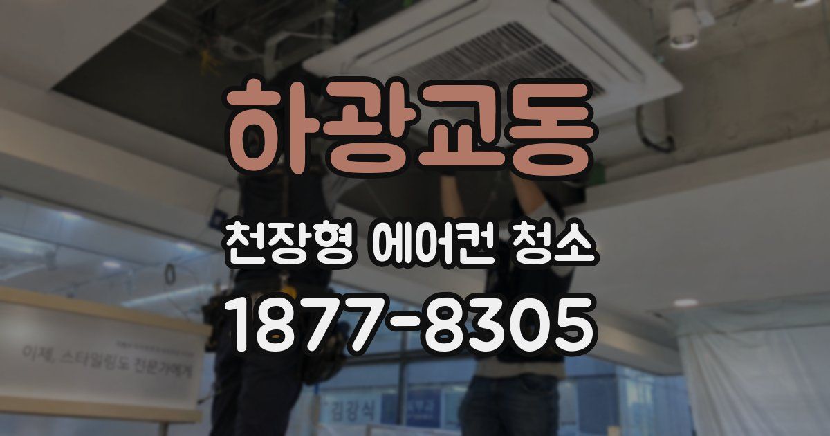 하광교동 천장형 에어컨 청소