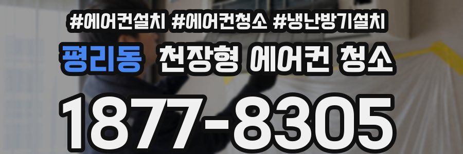 평리동 천장형 에어컨 청소