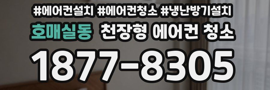 호매실동 천장형 에어컨 청소