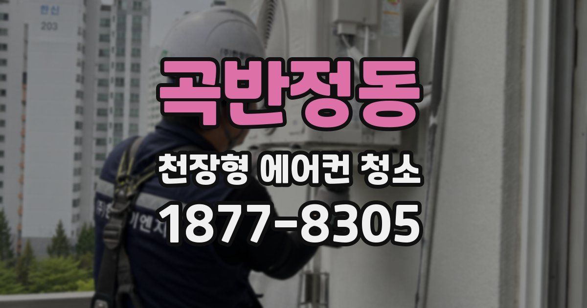 곡반정동 천장형 에어컨 청소