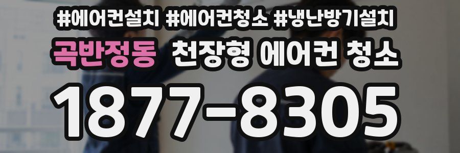 곡반정동 천장형 에어컨 청소