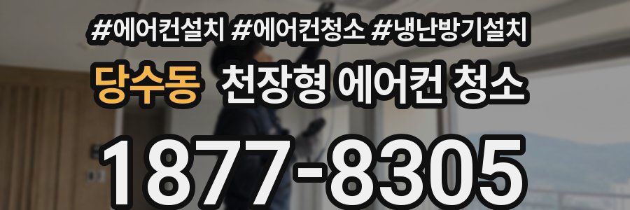 당수동 천장형 에어컨 청소
