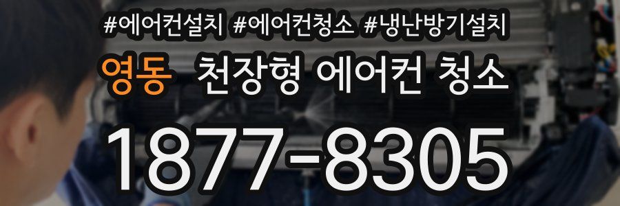 영동 천장형 에어컨 청소