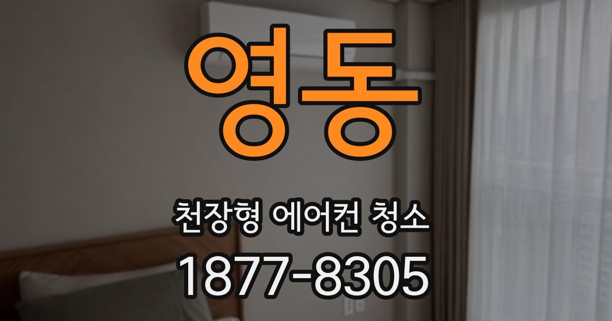 영동 천장형 에어컨 청소