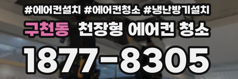 구천동 천장형 에어컨 청소