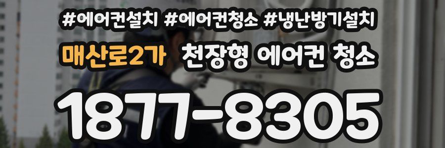 매산로2가 천장형 에어컨 청소