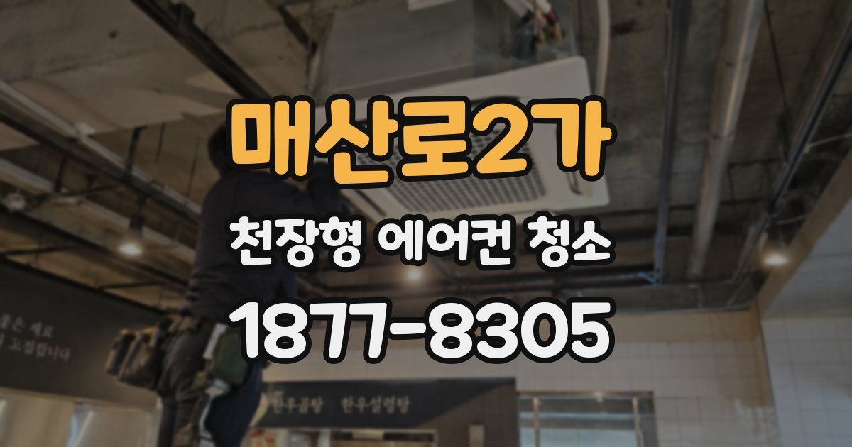 매산로2가 천장형 에어컨 청소