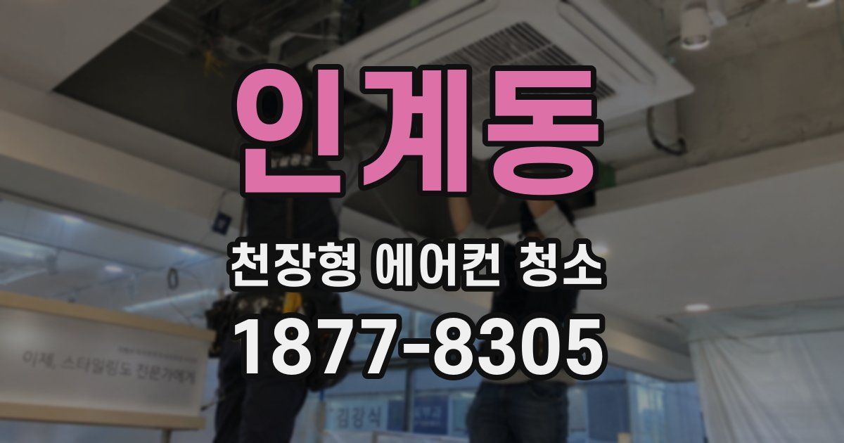 인계동 천장형 에어컨 청소