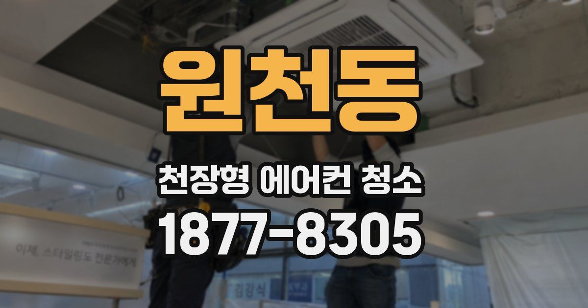 원천동 천장형 에어컨 청소