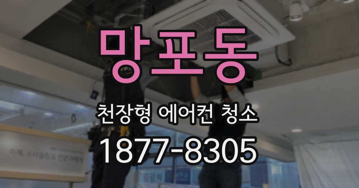 망포동 천장형 에어컨 청소