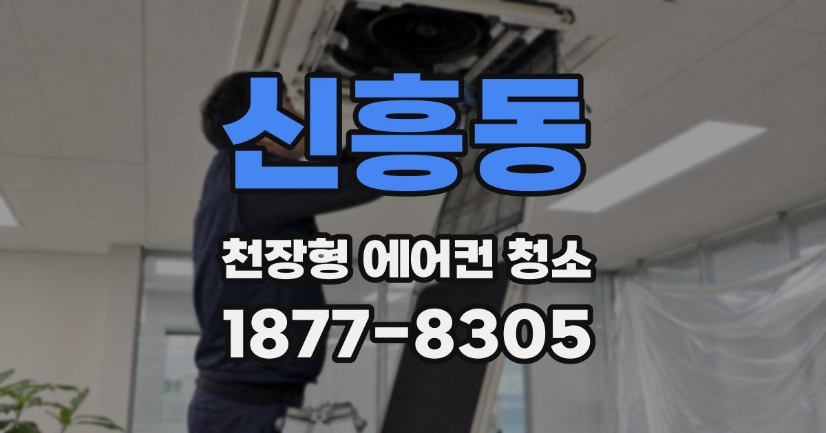 신흥동 천장형 에어컨 청소