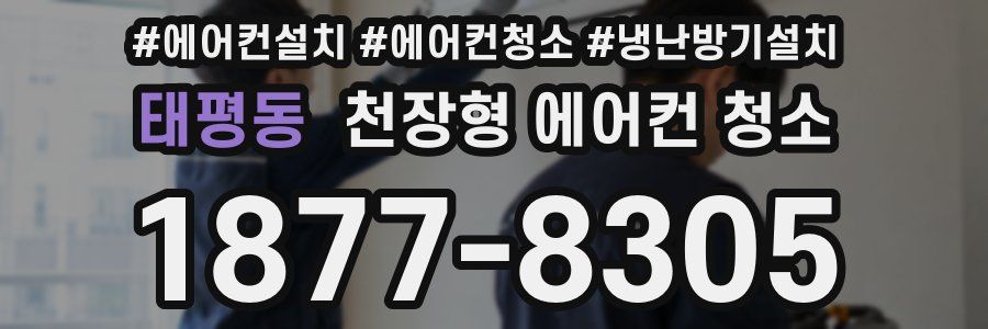 태평동 천장형 에어컨 청소