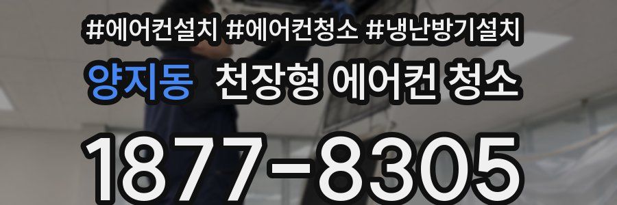 양지동 천장형 에어컨 청소