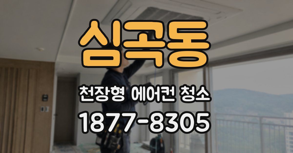 심곡동 천장형 에어컨 청소